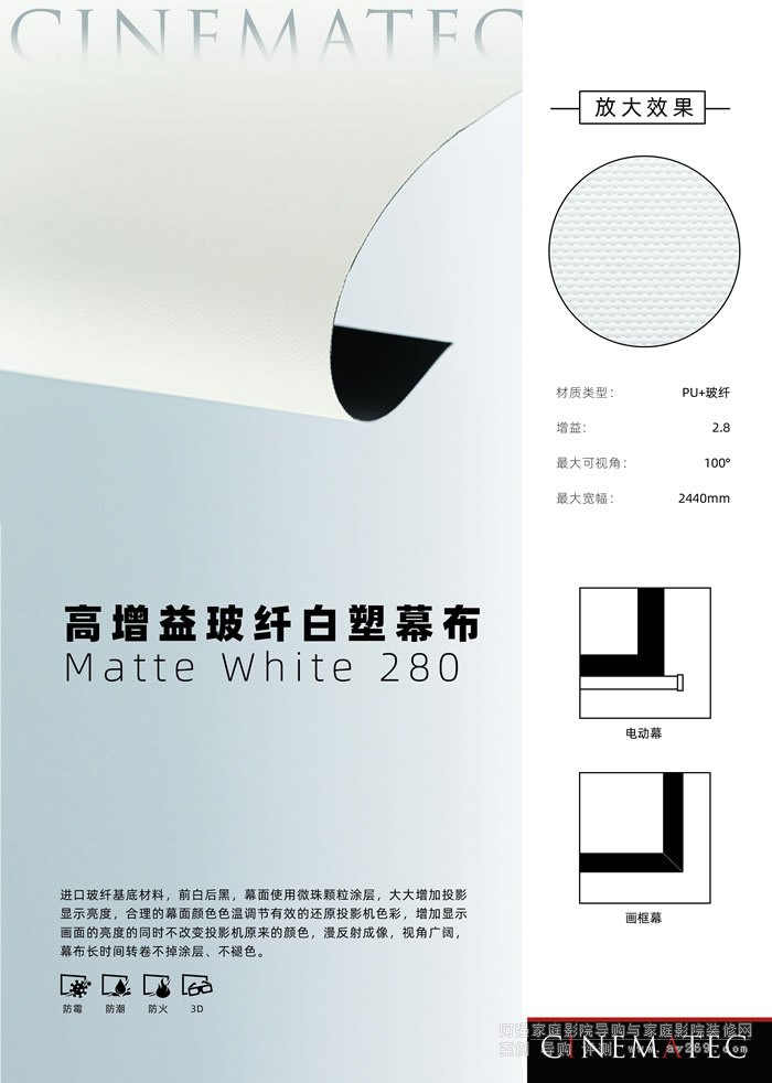 MatteWhite280�����沣�w����Ļ��